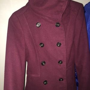 Cowl neck pea coat!